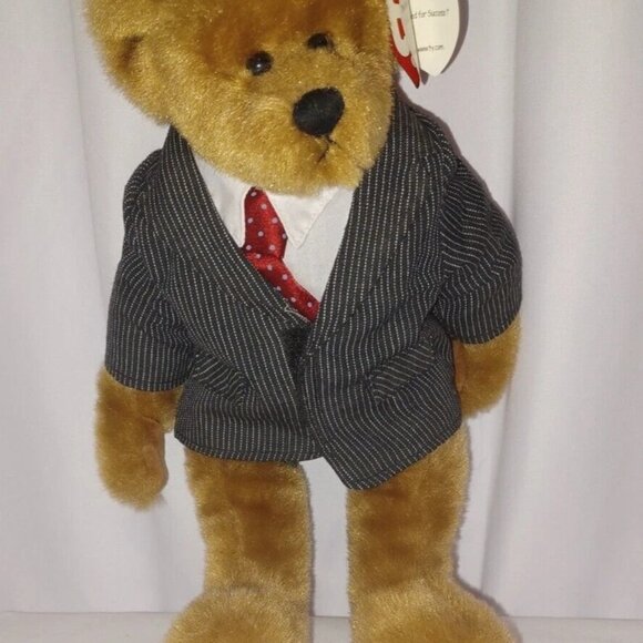 TY Attic Treasures Collection Beanie Dad Bear 12" William Dressed For Success - Picture 1 of 2